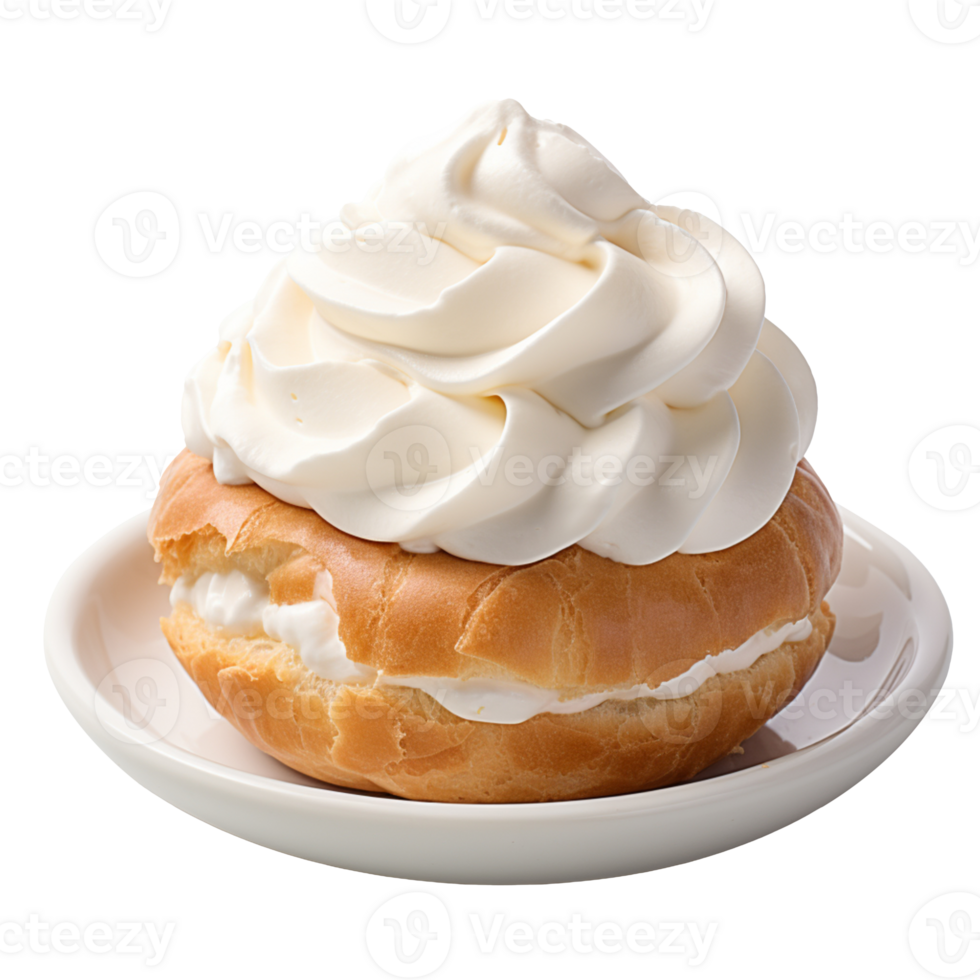 cream puff isolated on transparent background png