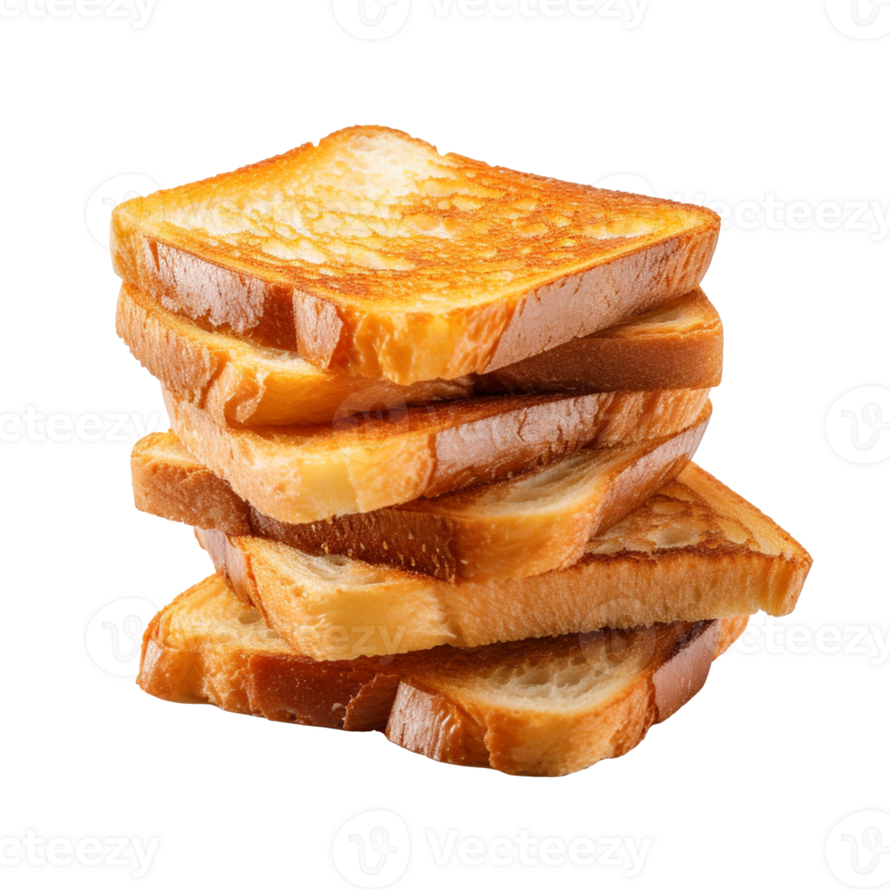 Crispy Bread isolated on transparent background png