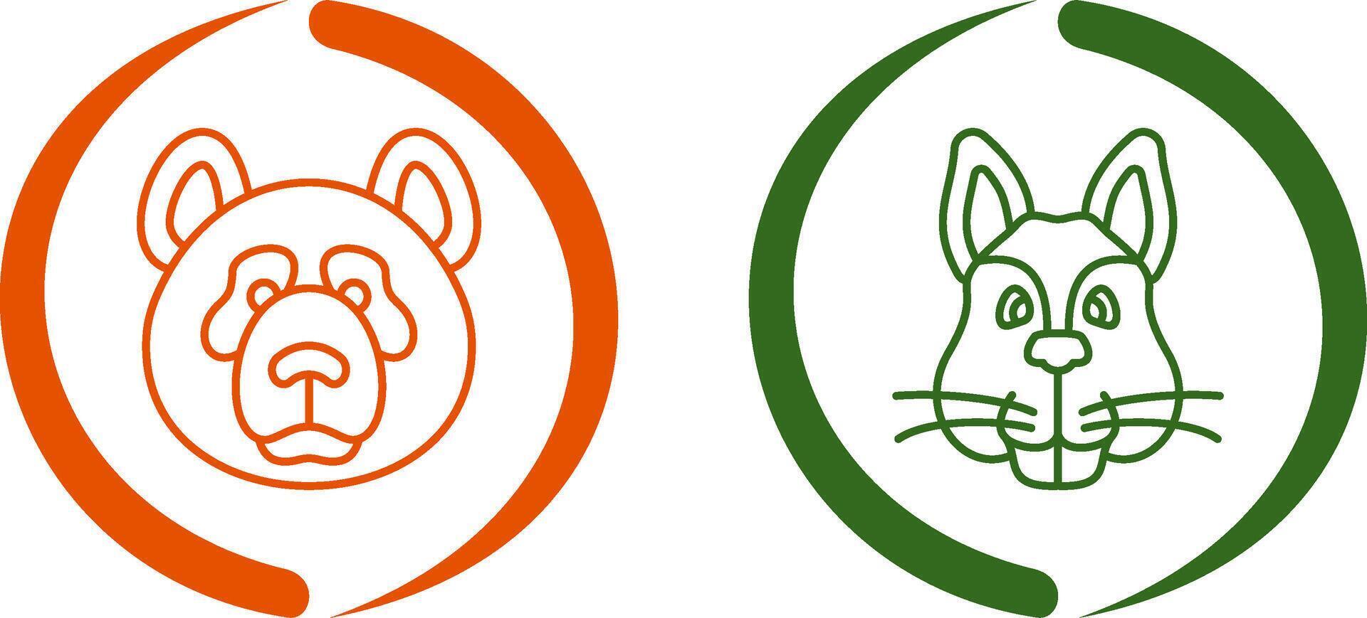Polar Bear Icon Design vector