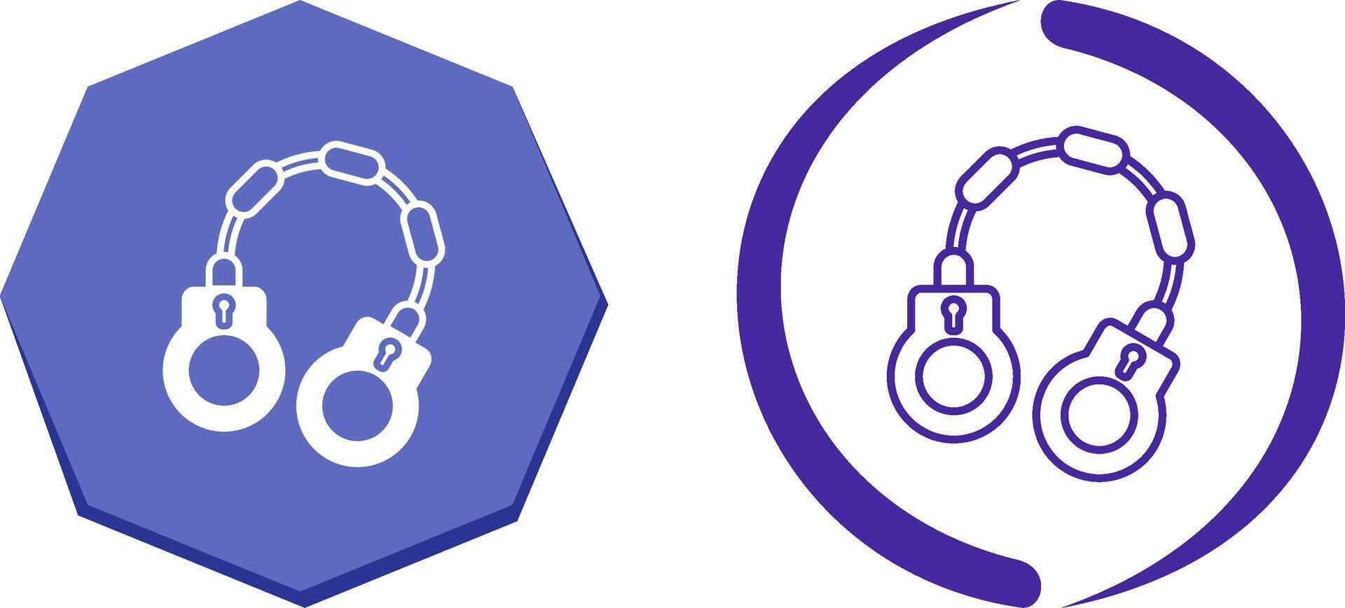 Handcuff Icon Design vector