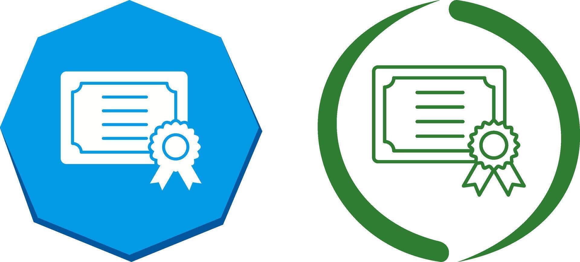 Certificate Icon Design vector