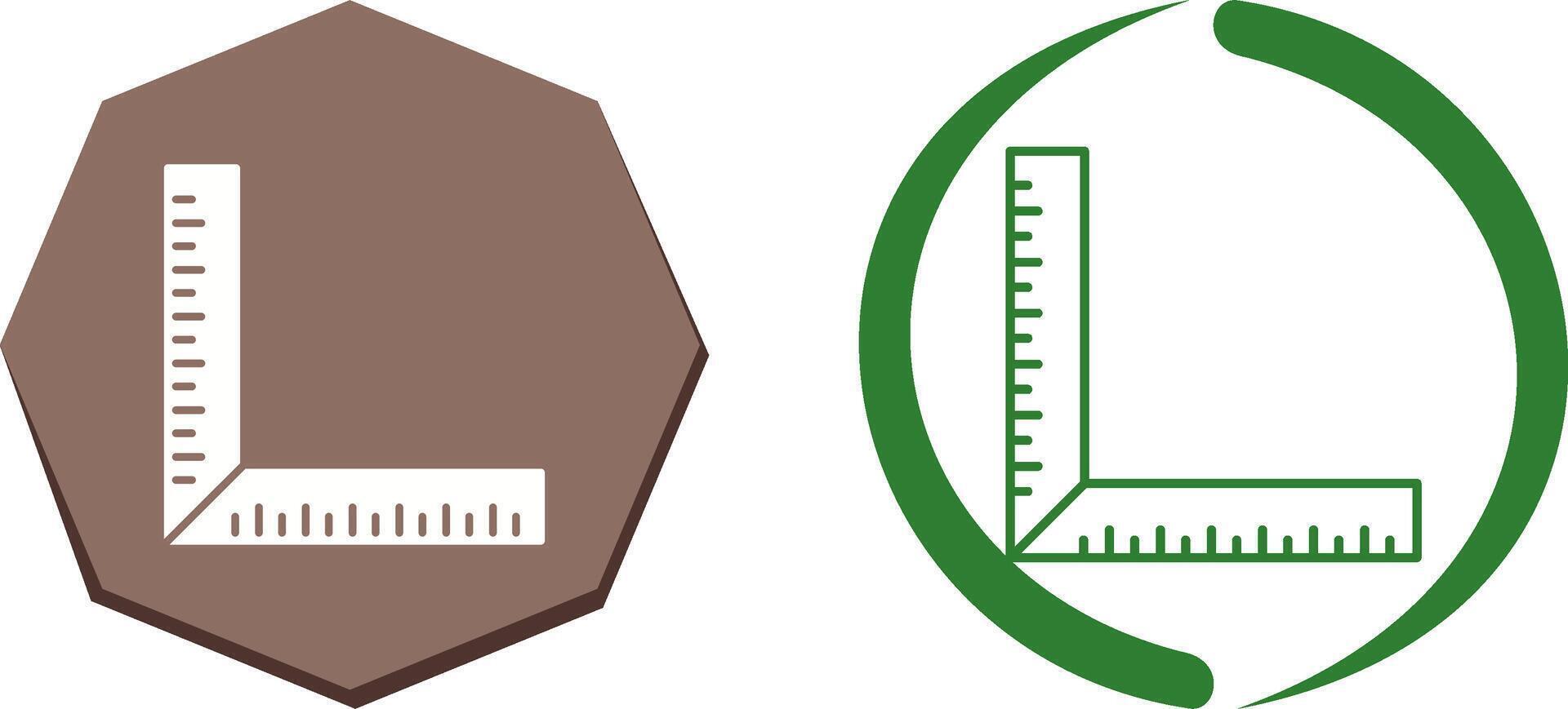 square Ruler Icon Design vector