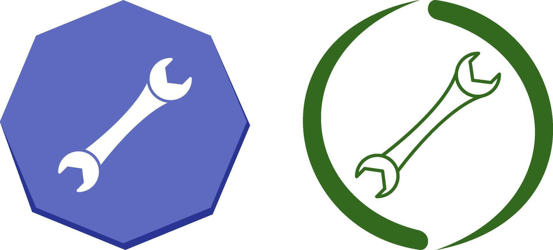 Spanner Icon Design vector
