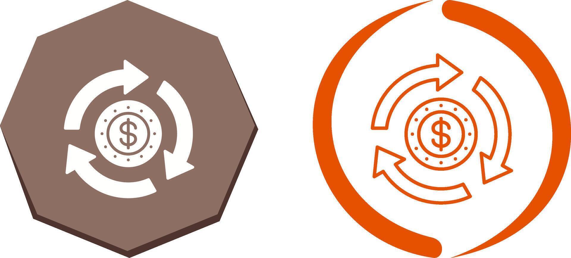 Turnover Icon Design vector