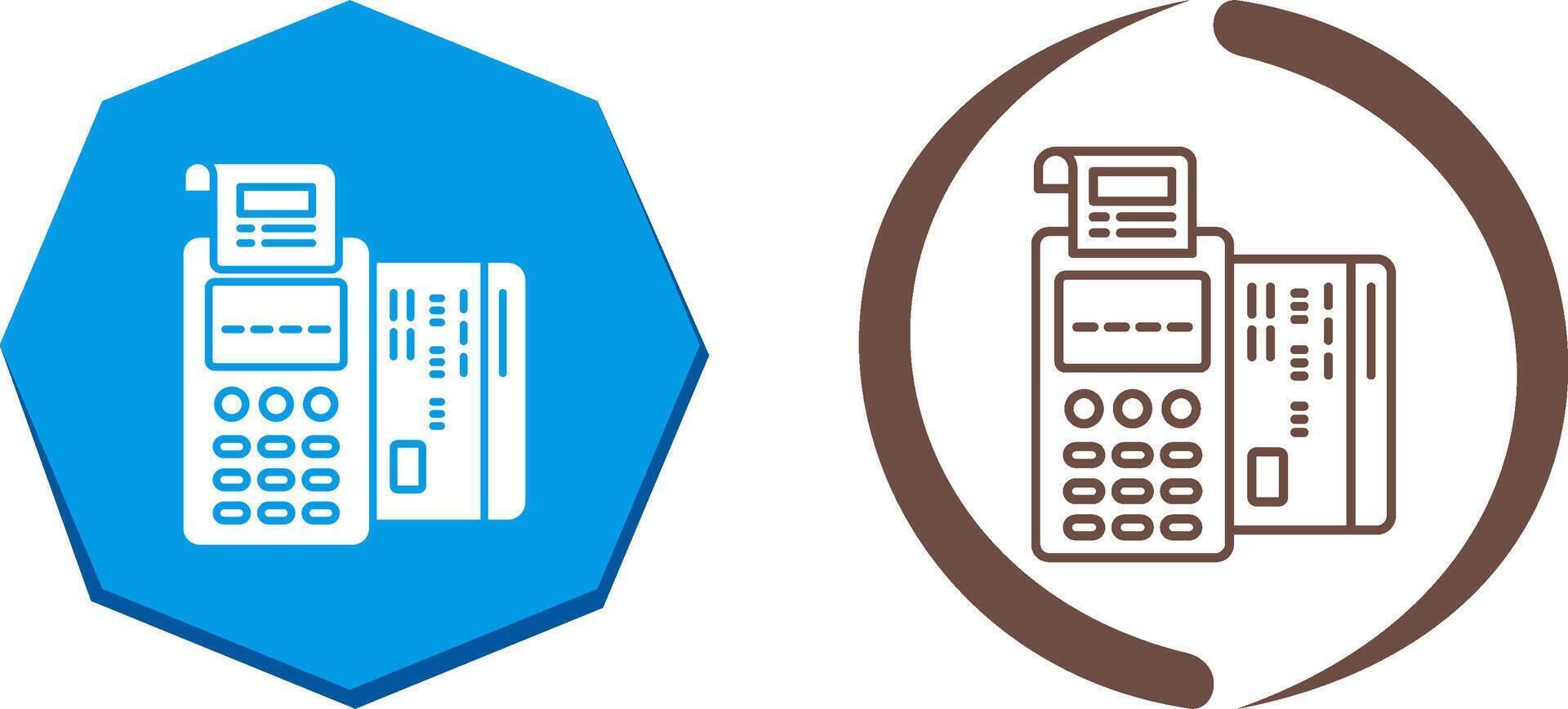 diseño de icono de terminal pos vector