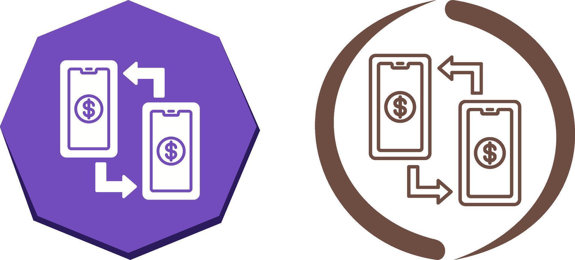 Transaction Icon Design vector