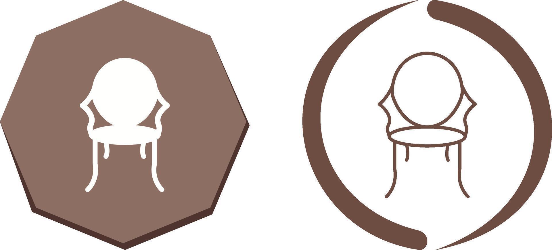 Ancient Chair Icon Design vector