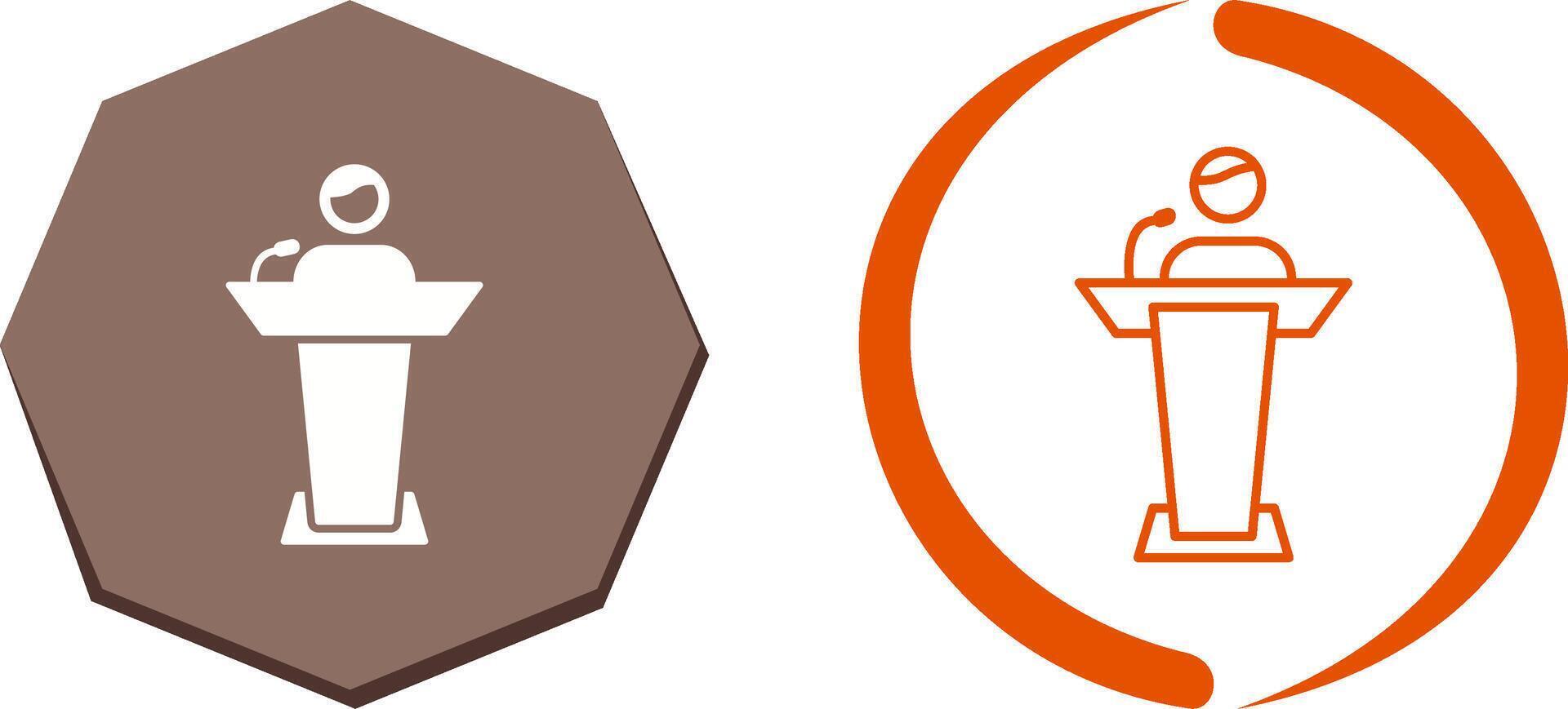 Elected Candidate Icon Design vector