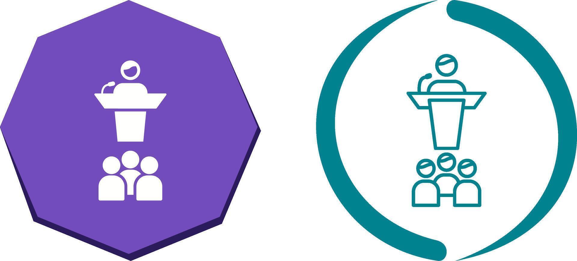 Seminar Icon Design vector