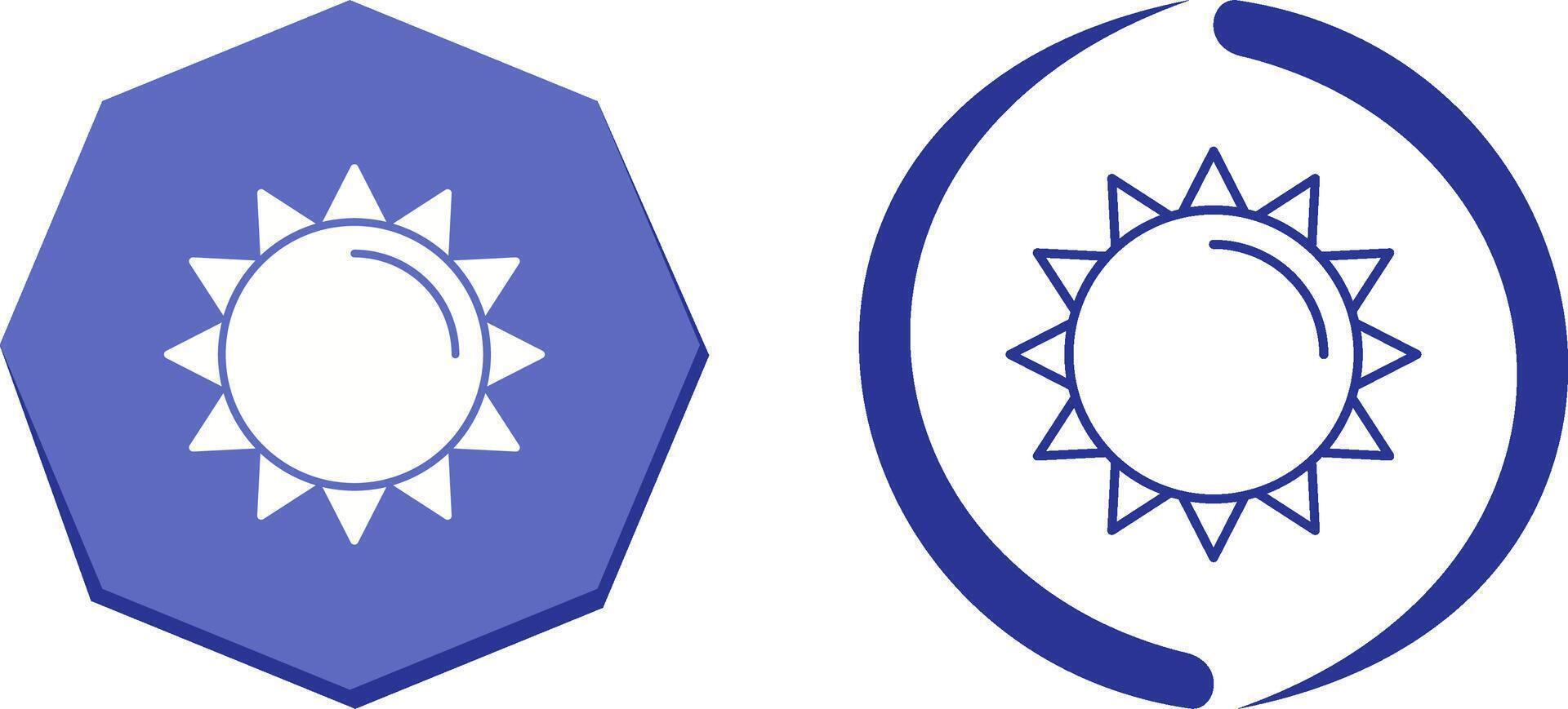 Sun Icon Design vector