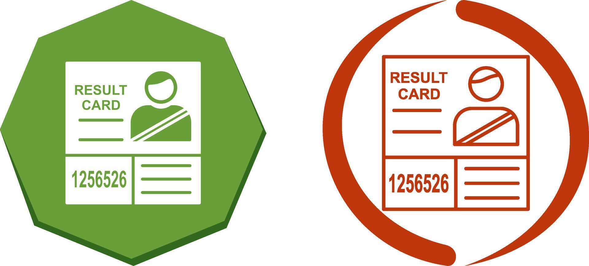 Candidate Results Icon Design vector