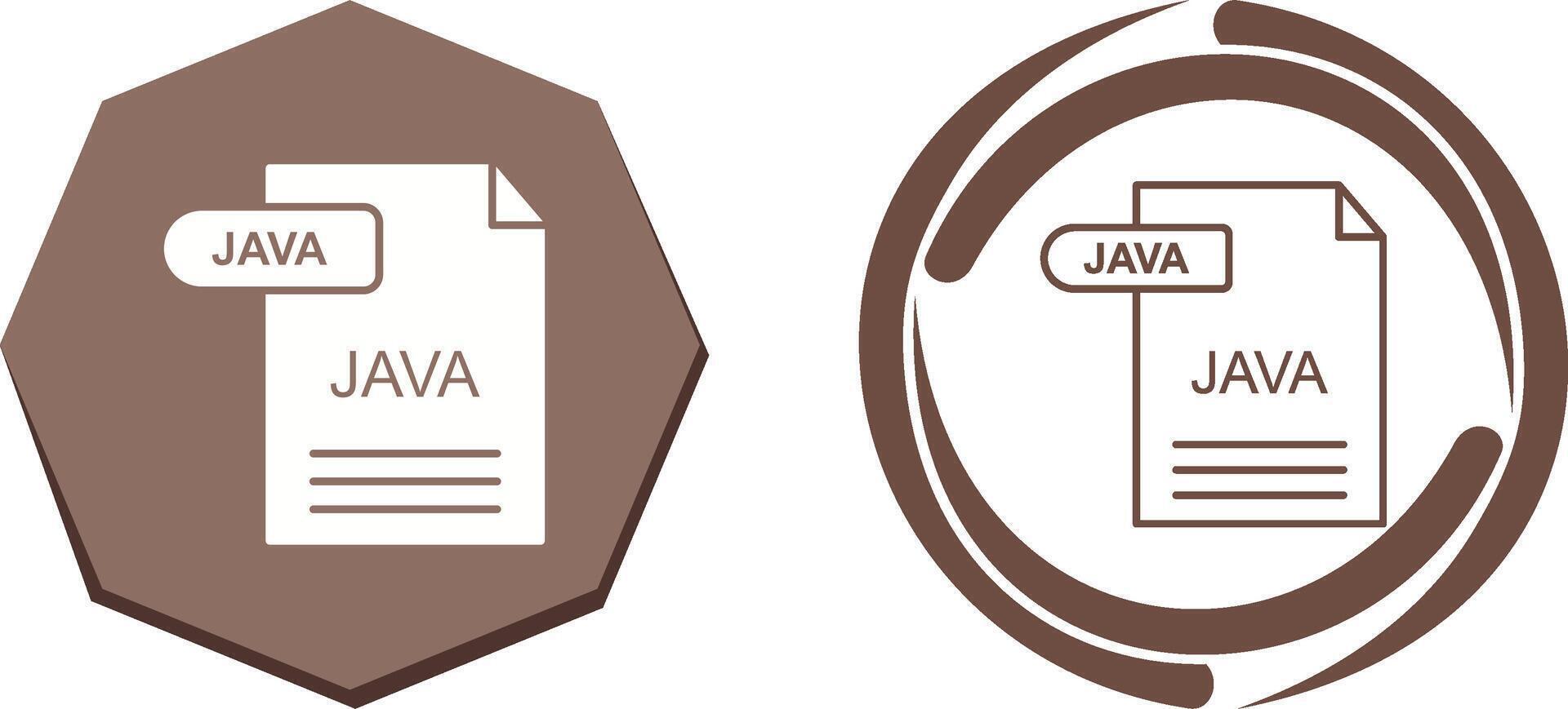 Java Icon Design vector