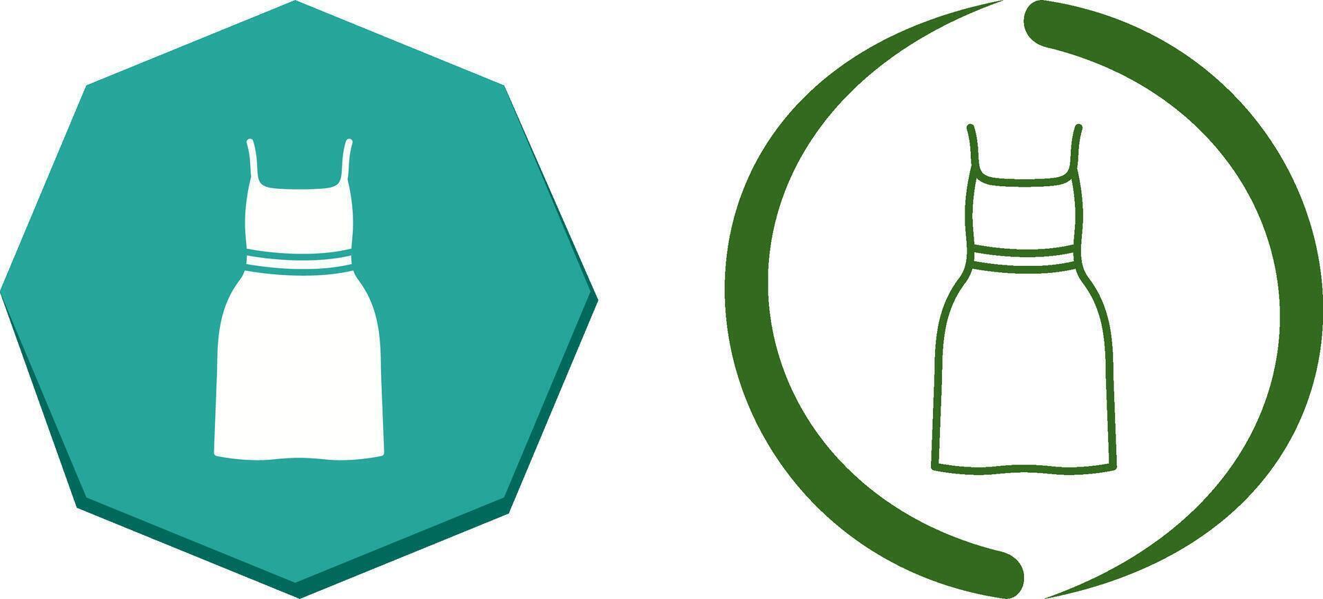 Cocktail Dress Icon Design vector