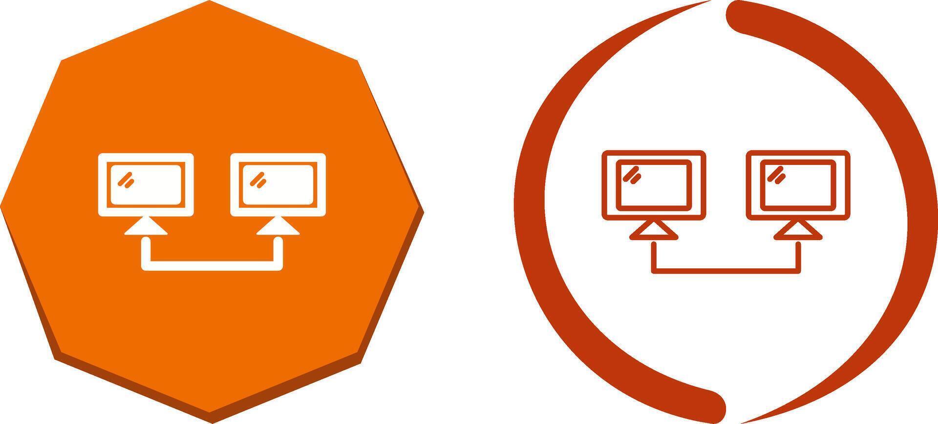 Connected Systems Icon Design vector