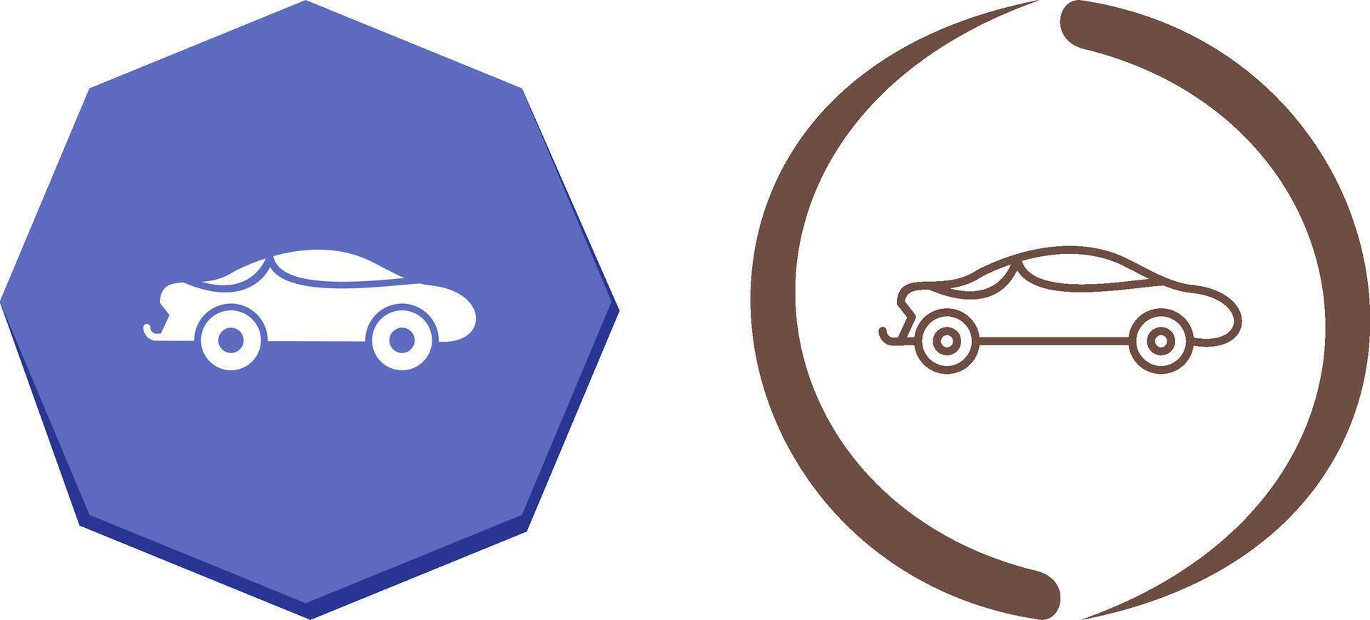 Sports Car Icon Design vector