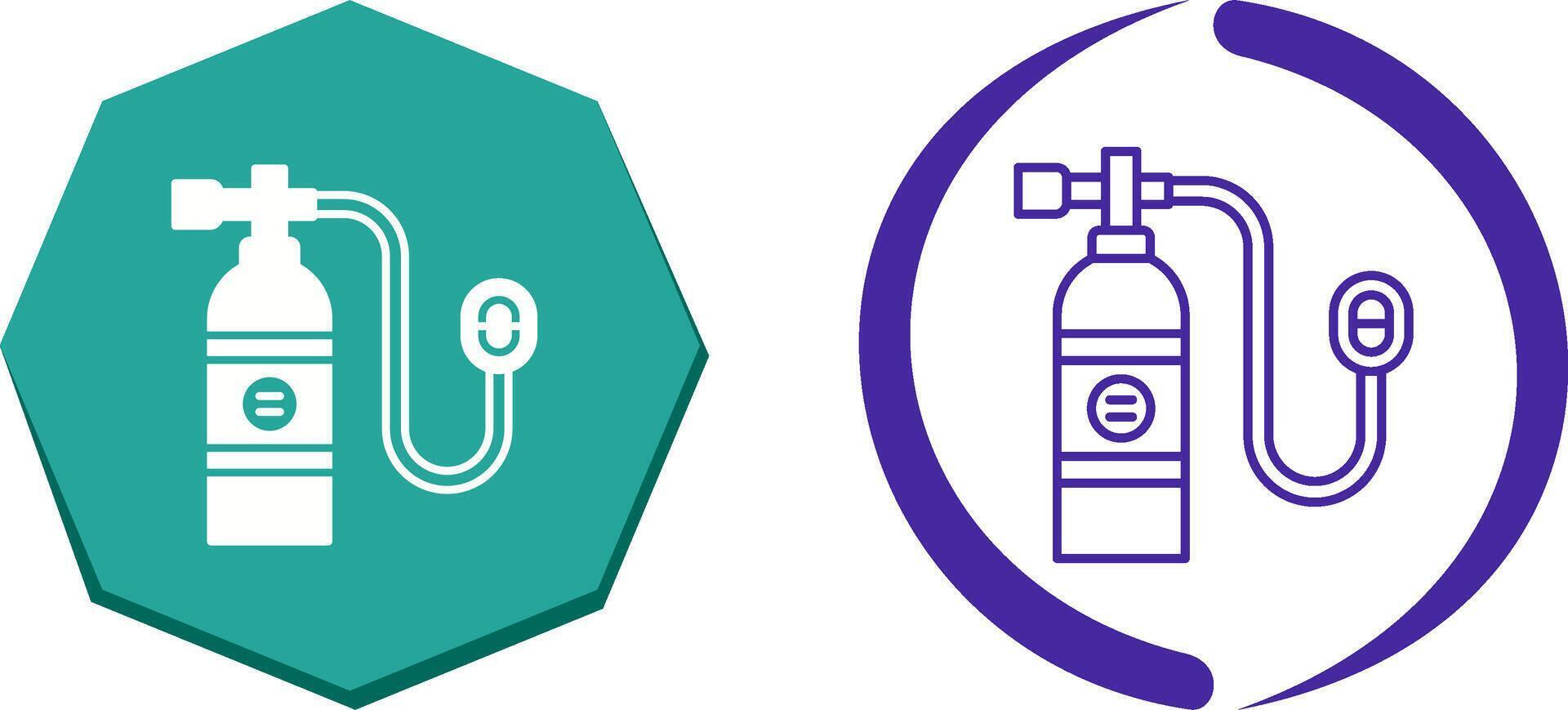 Oxygen Tank Icon Design vector