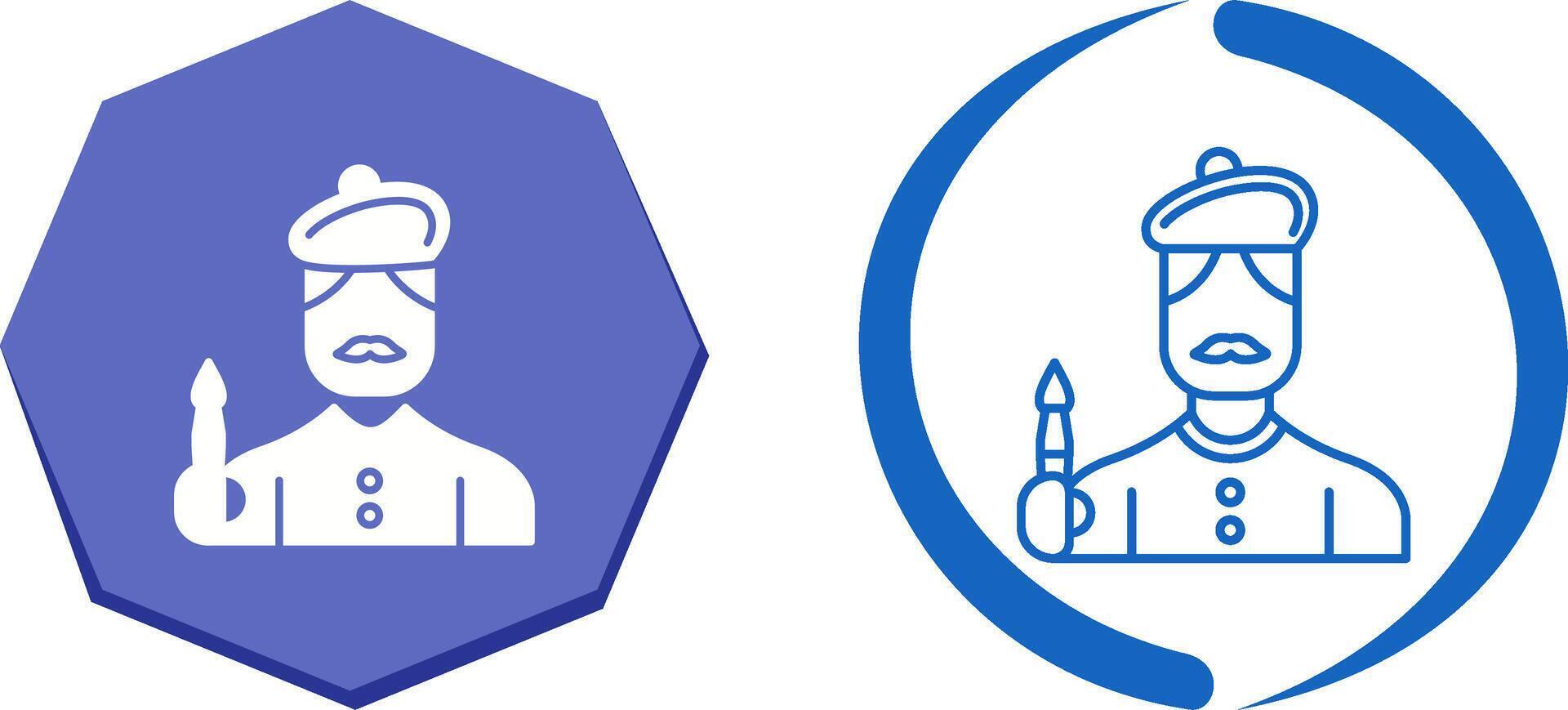 Artist Icon Design vector
