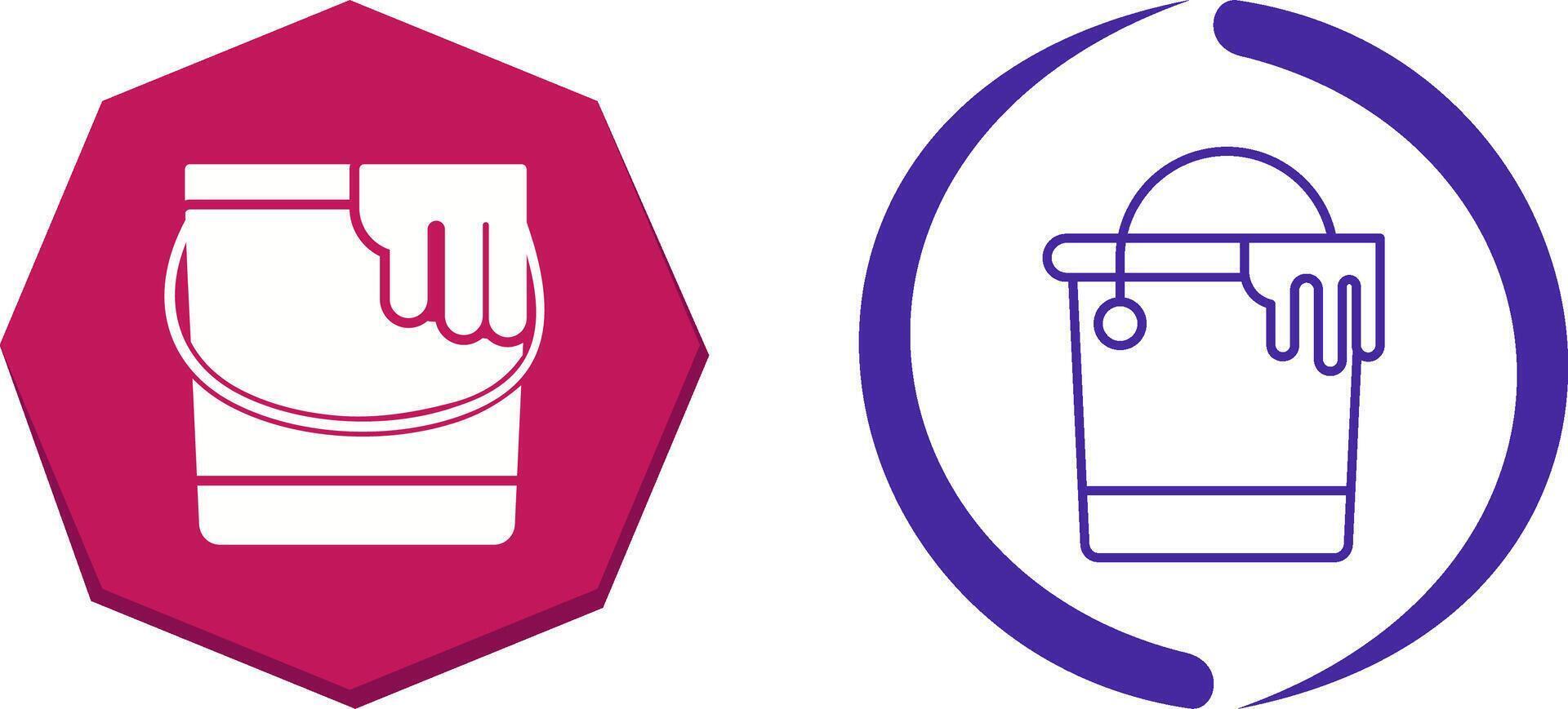 Paint Bucket Icon Design vector