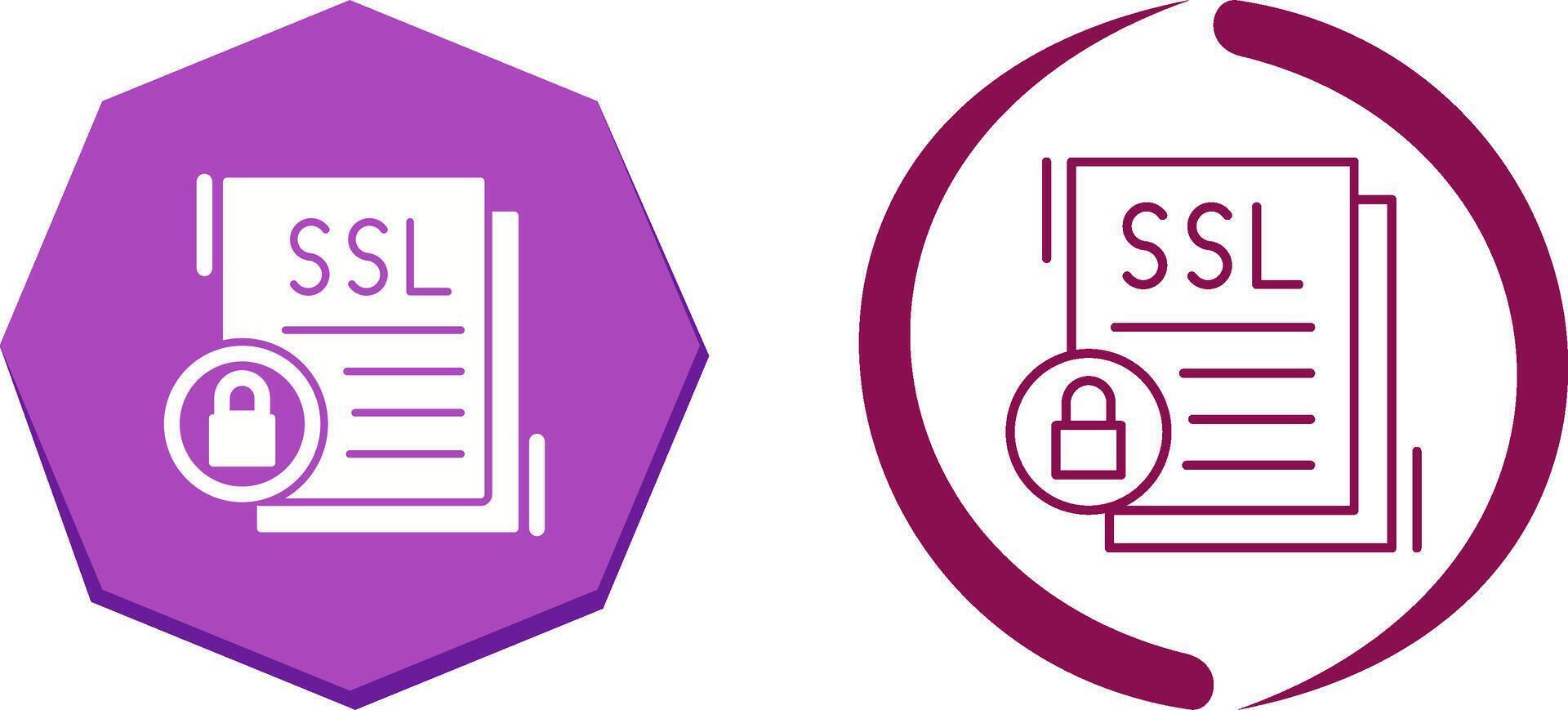 SSL Icon Design vector