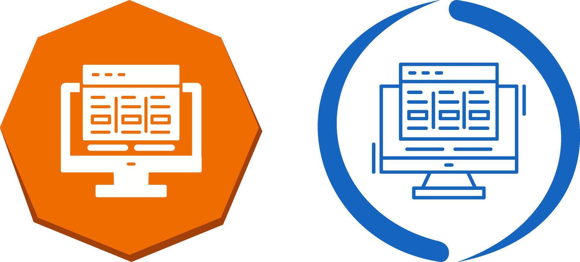 Layout Icon Design vector