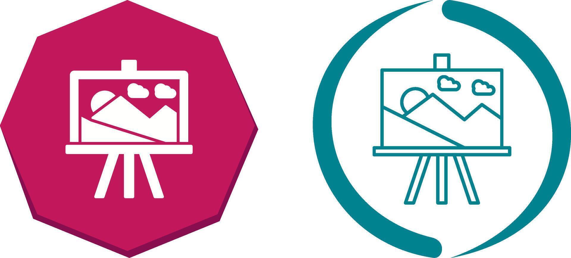 Canvas Icon Design vector