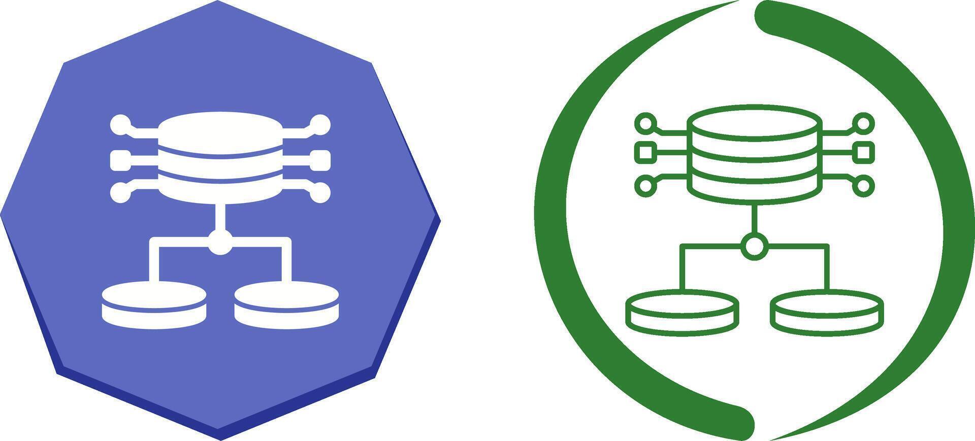 Structured Data Icon Design vector
