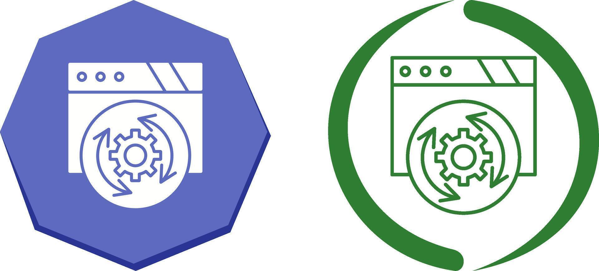 Update Icon Design vector