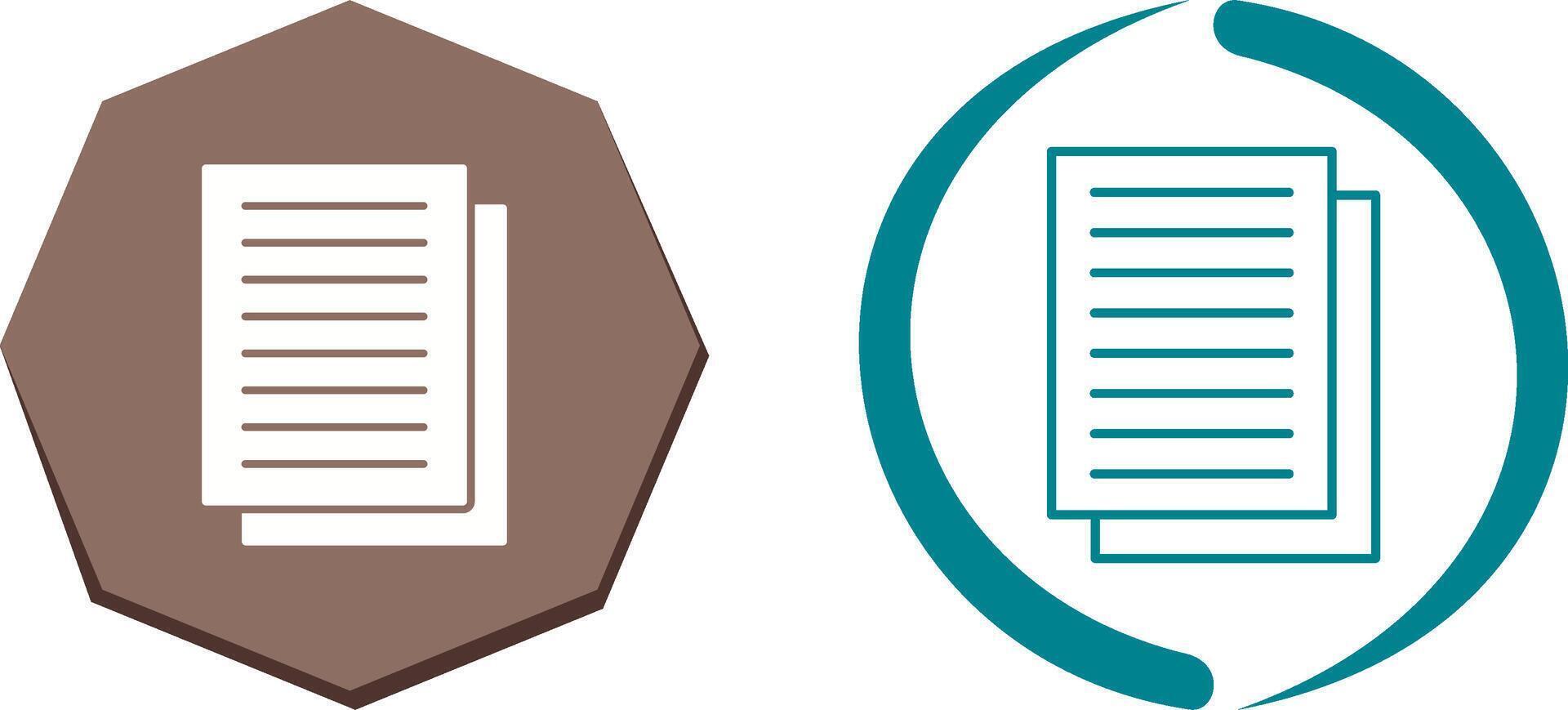 Document Icon Design vector