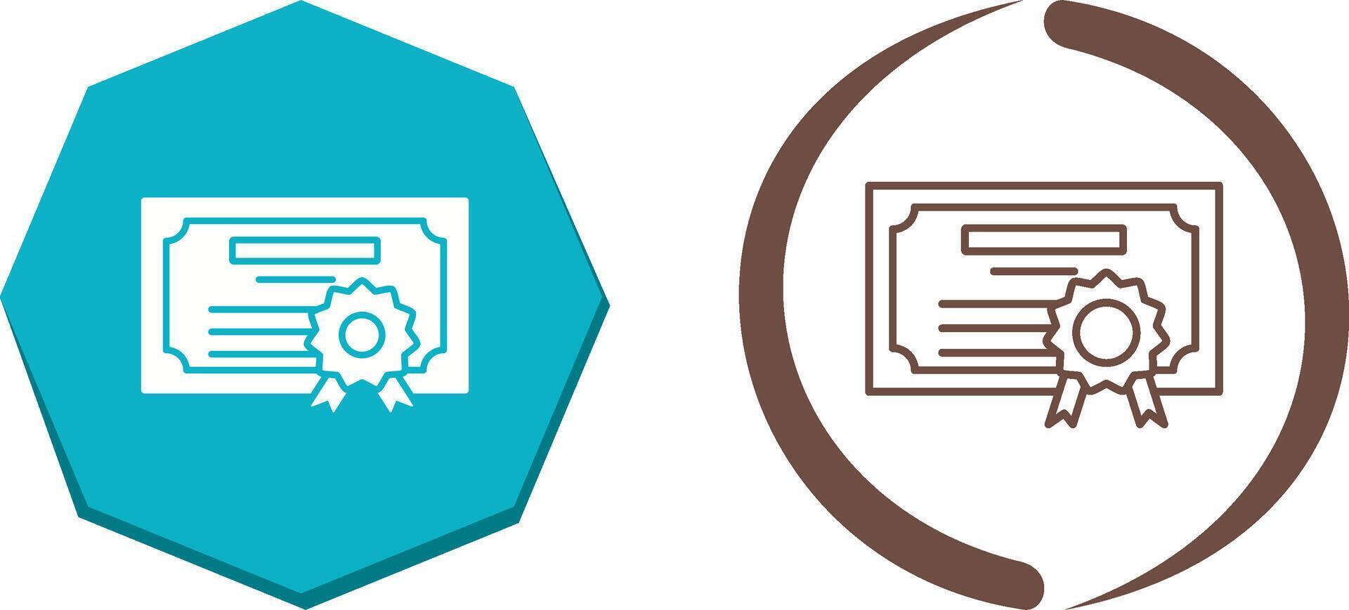 Diploma Icon Design vector