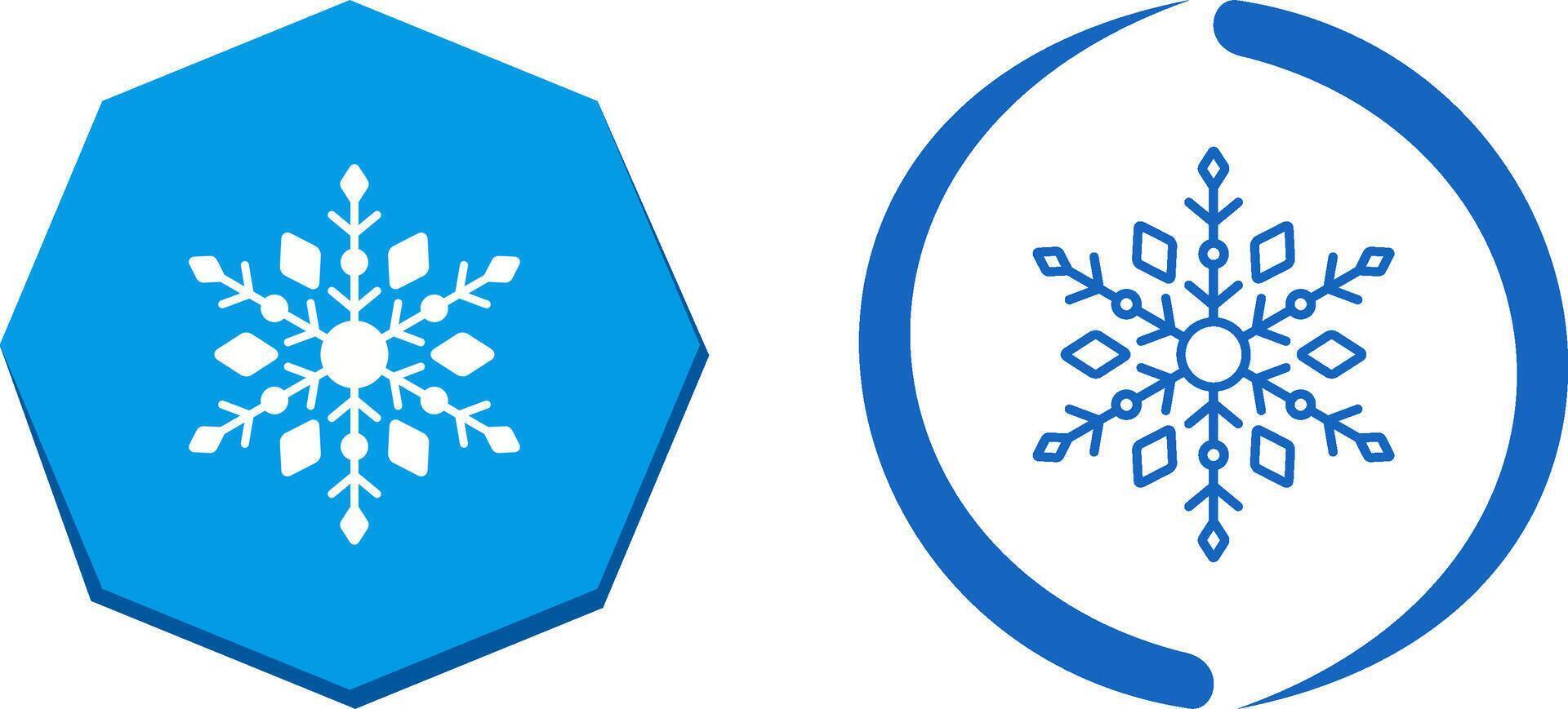 Snow Flake Icon Design vector