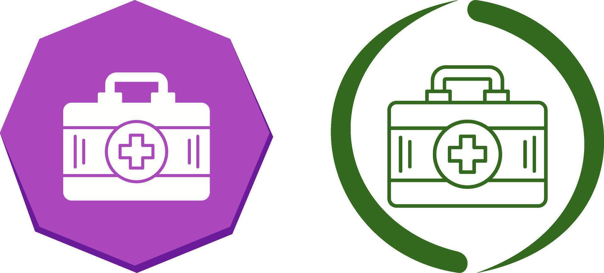 First Aid Kit Icon Design vector
