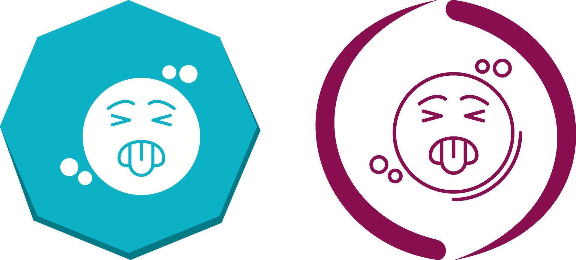 Disgusted Icon Design vector