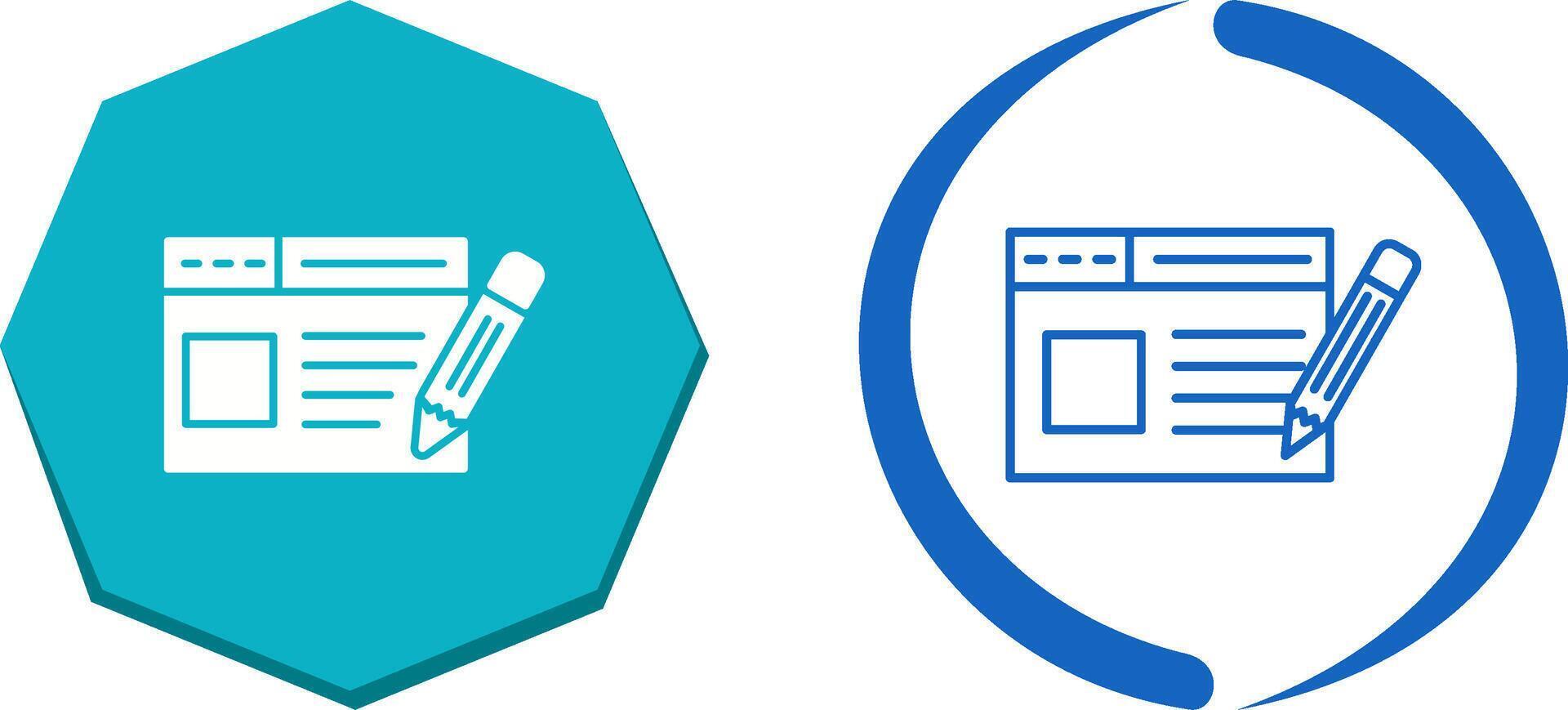 Web Page Icon Design vector
