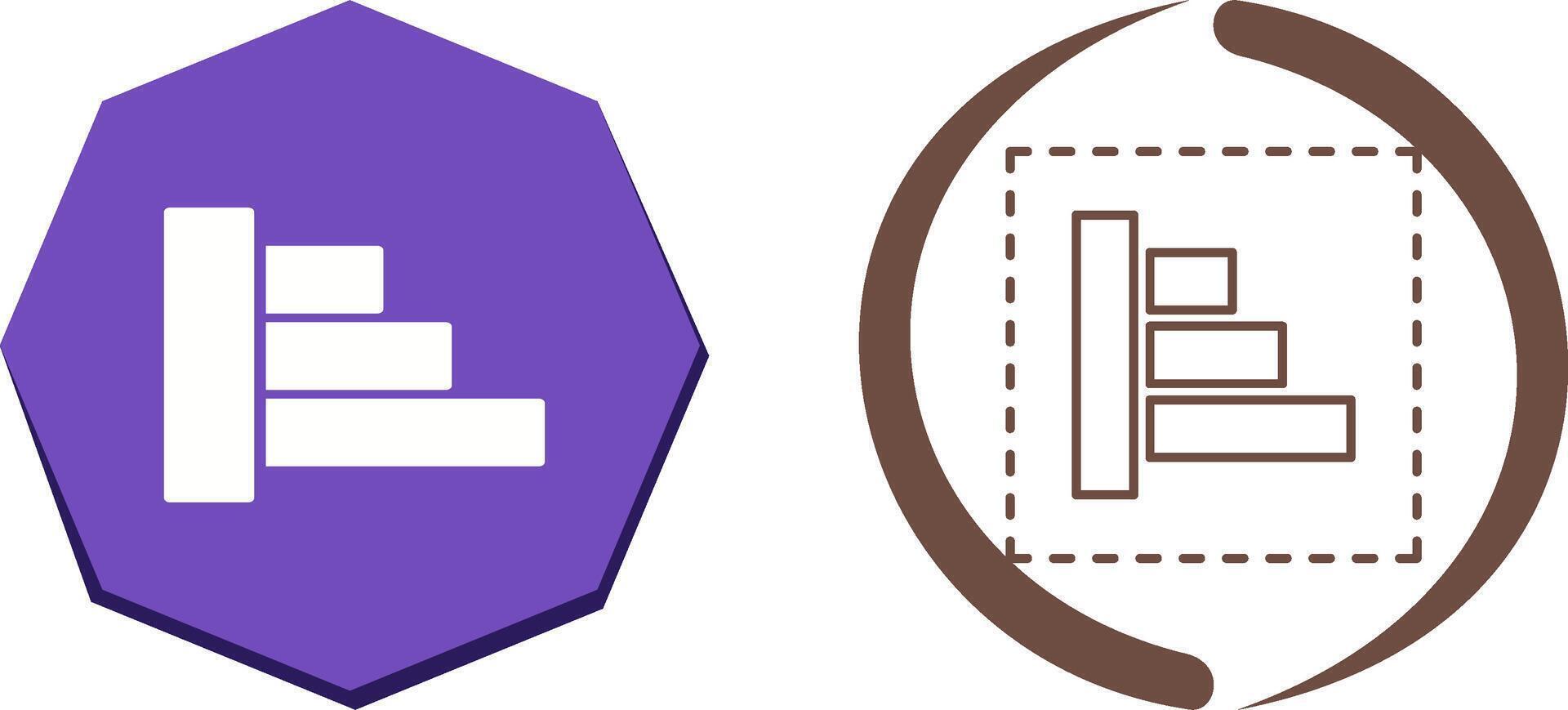 Object Alignment Icon Design vector