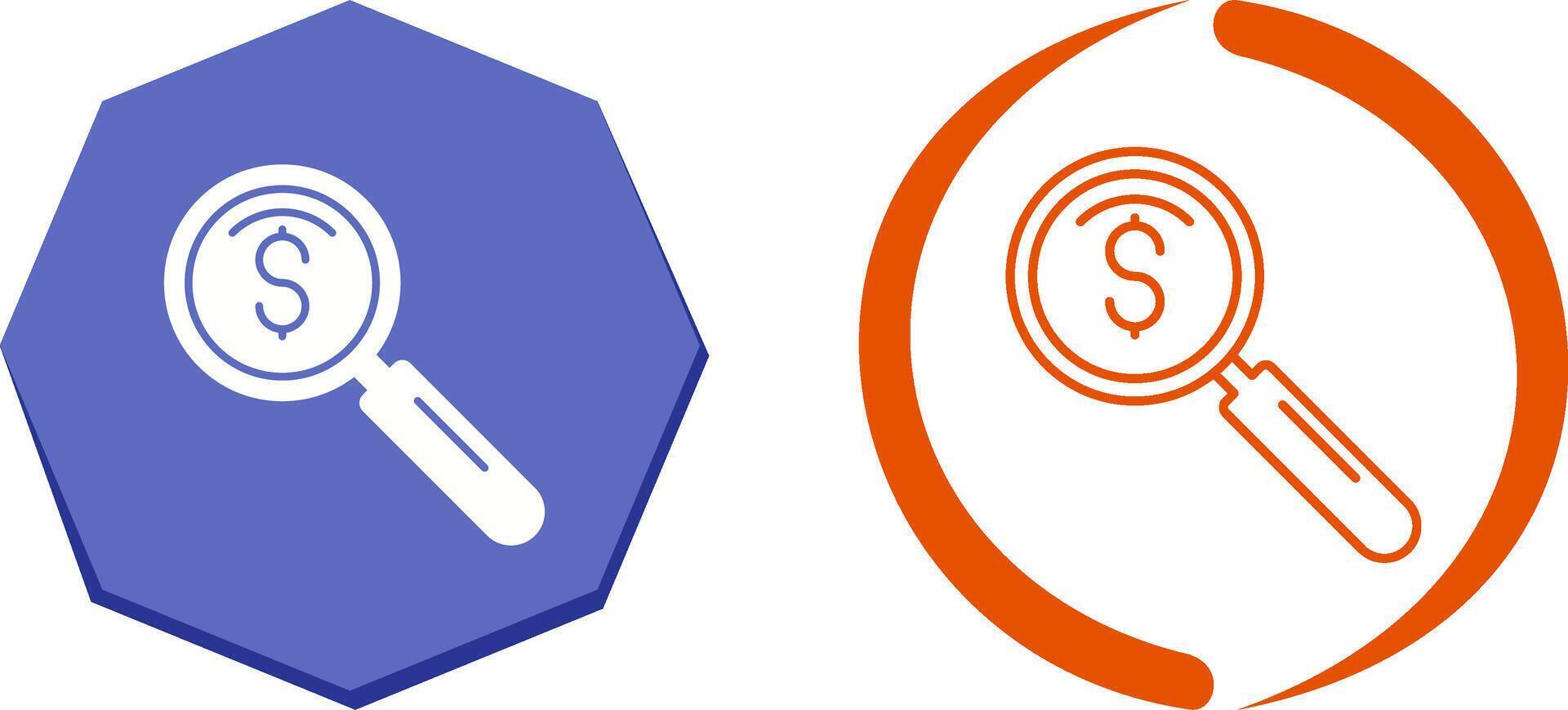magnifier Icon Design vector