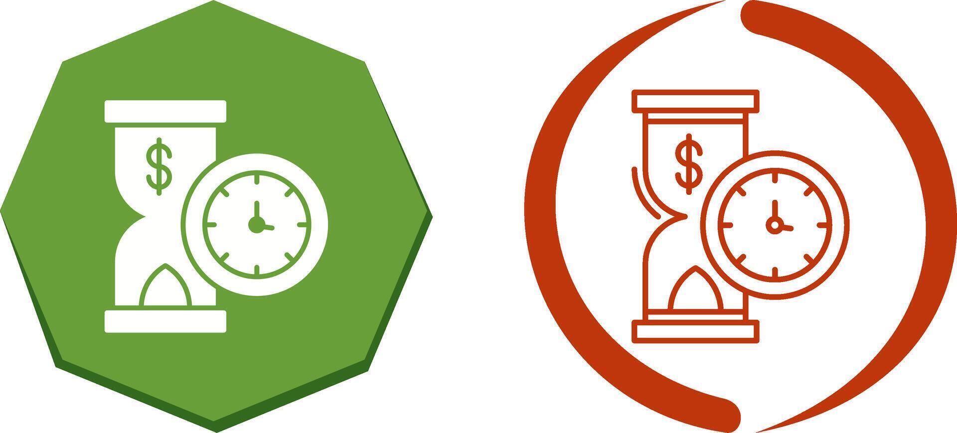 Time is Money Icon Design vector