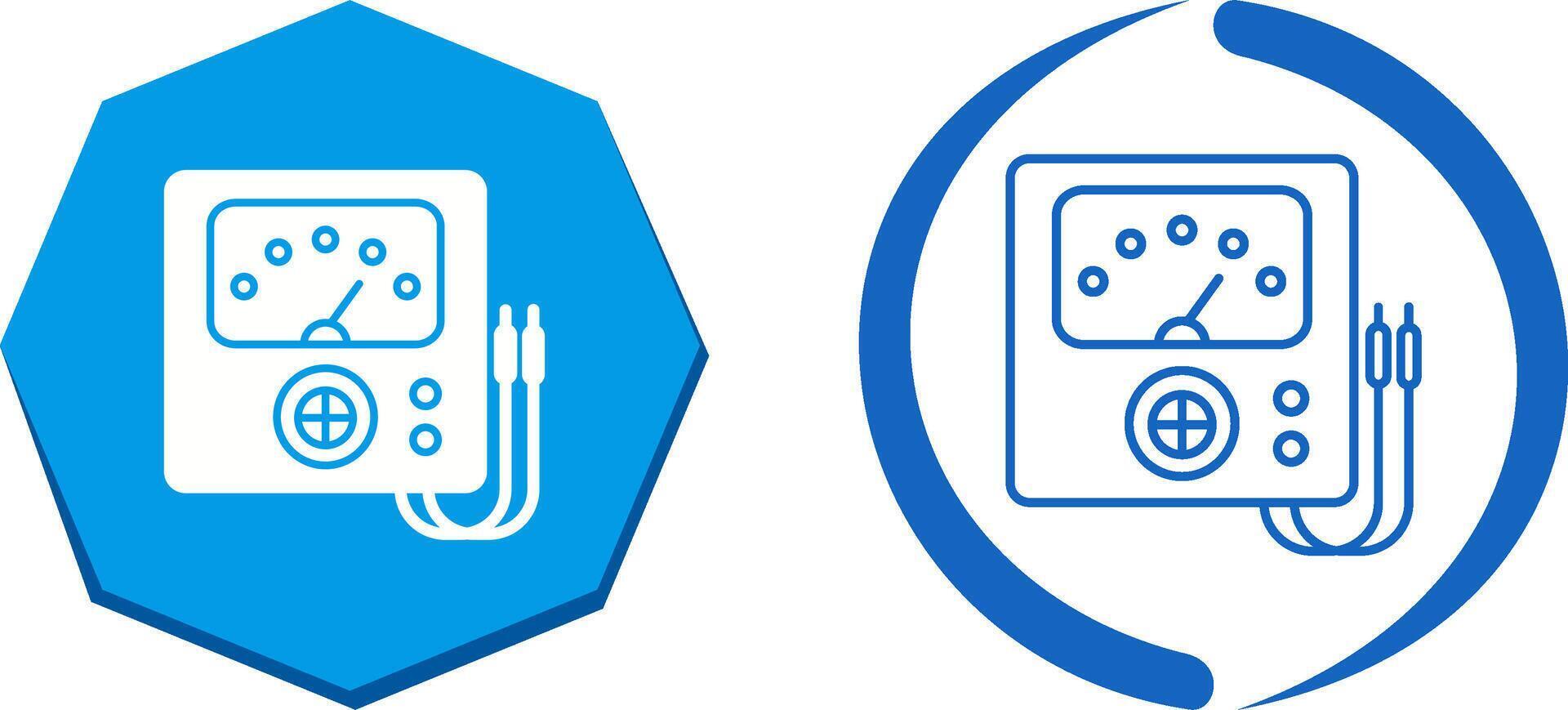Voltmeter Icon Design vector