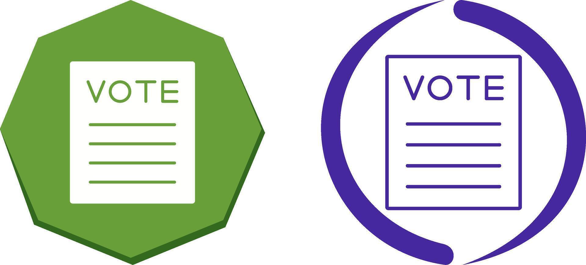 Vote Icon Design vector