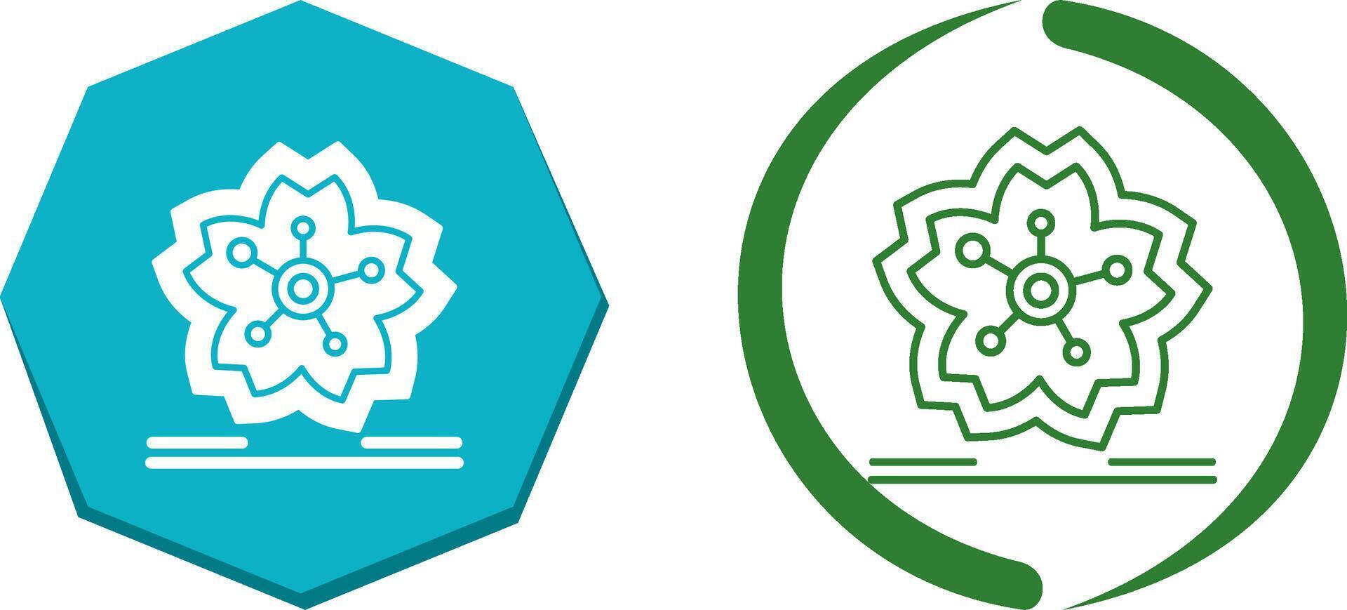 Cherry Blossom Icon Design vector