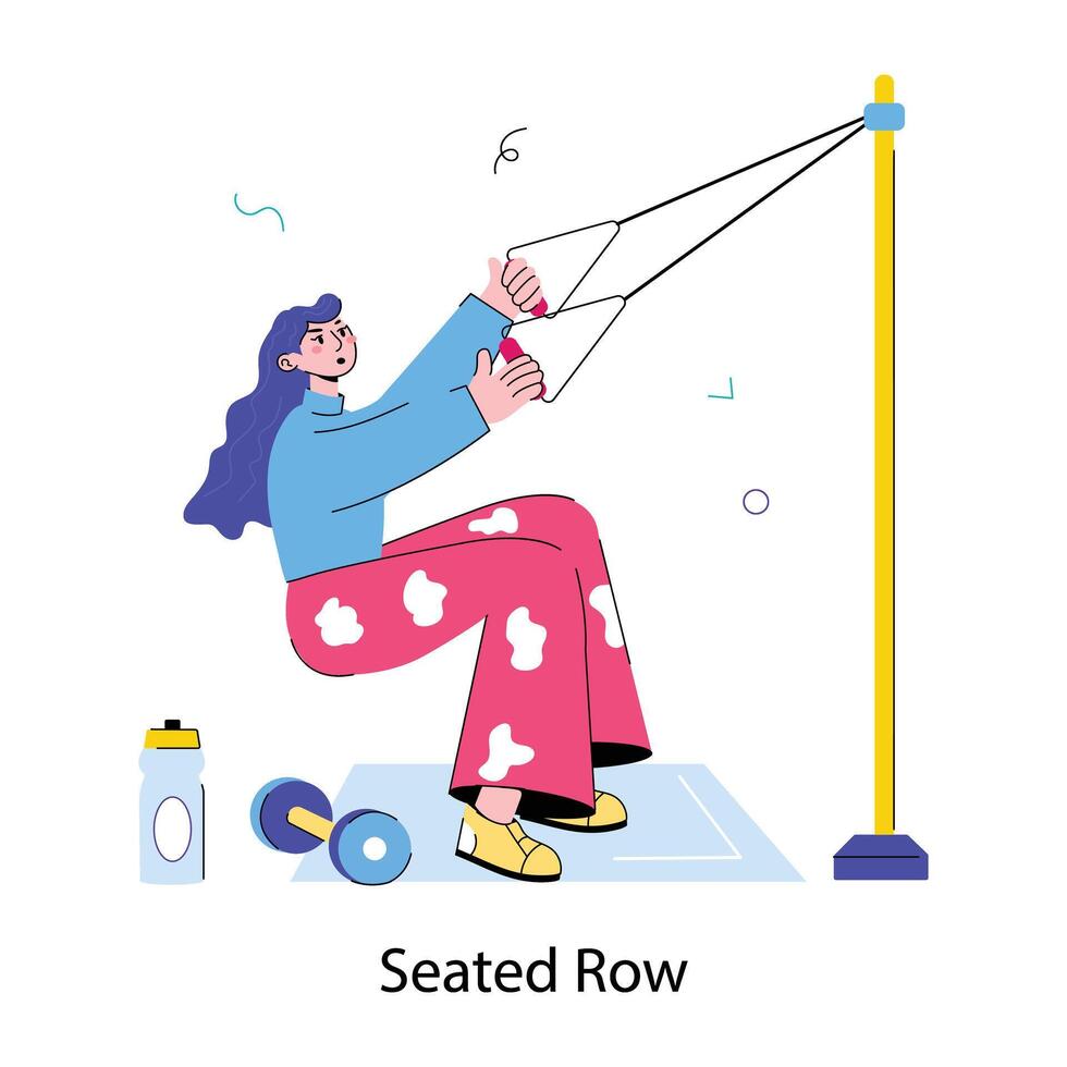 Trendy Seated Row vector