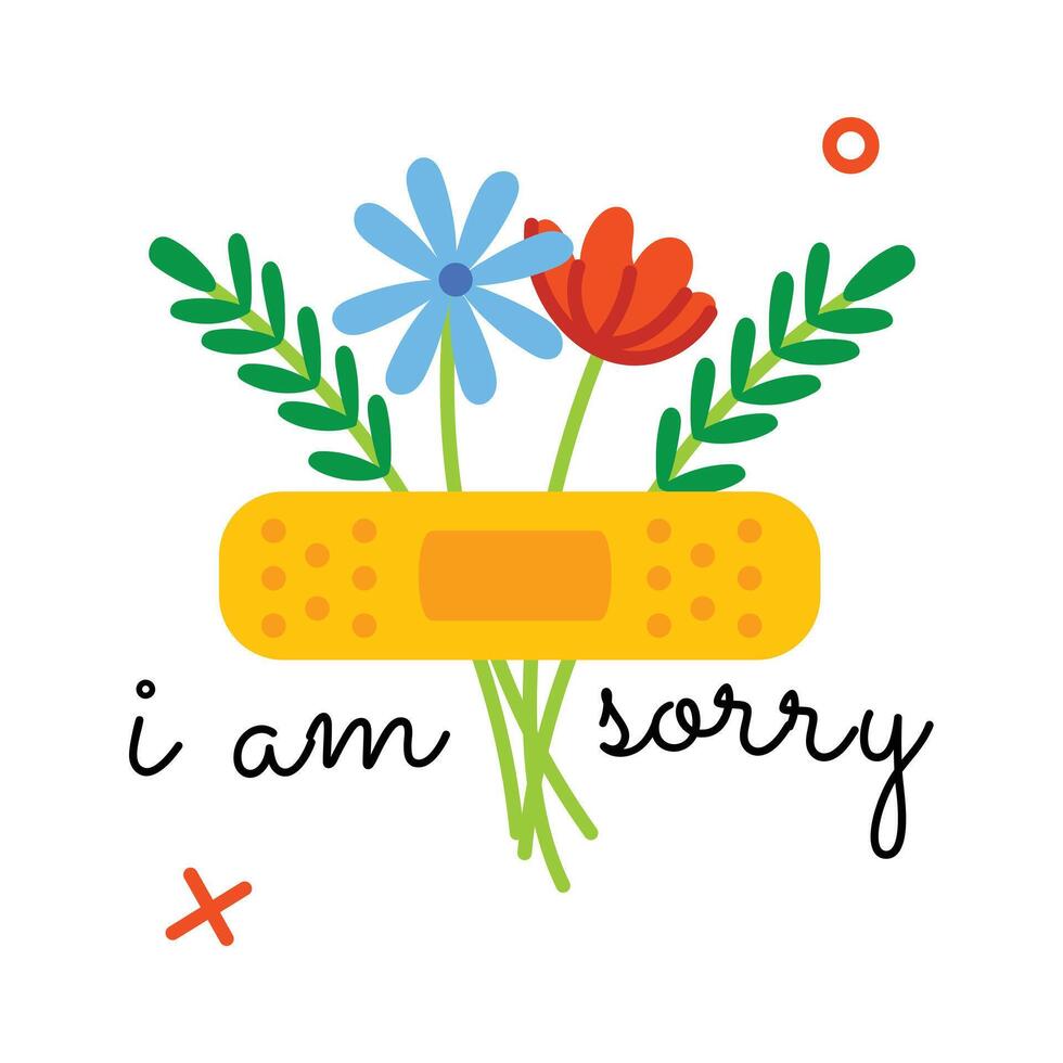 Trendy Sorry Letters vector