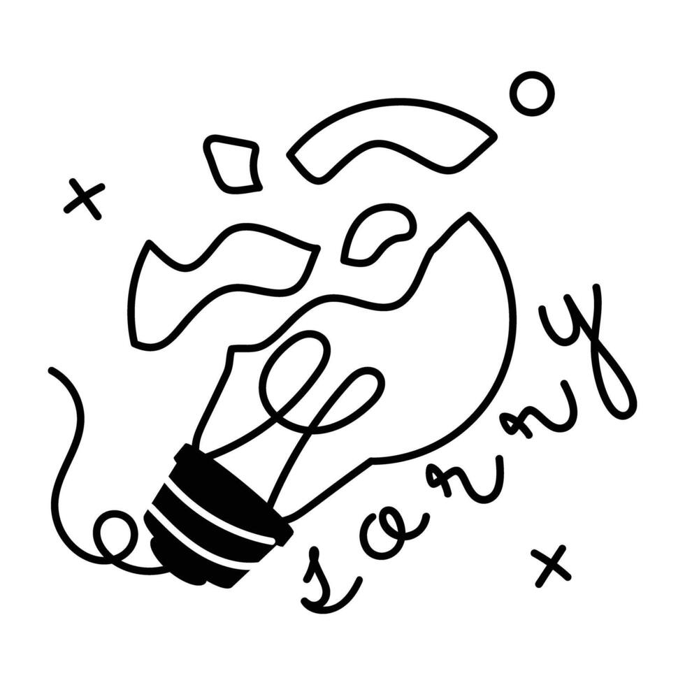 Trendy Broken Light vector