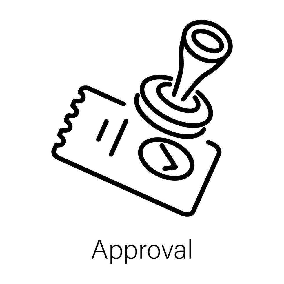 Trendy Approval Concepts vector