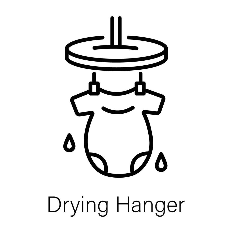 Trendy Drying Hanger vector