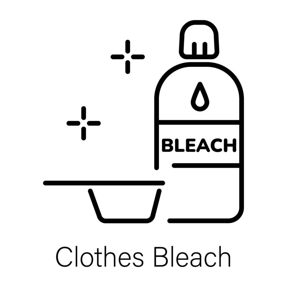 Trendy Clothes Bleach vector