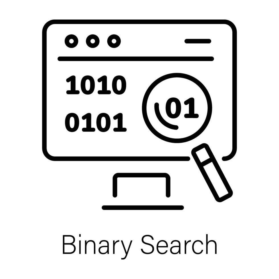 Trendy Binary Search 44822304 Vector Art at Vecteezy