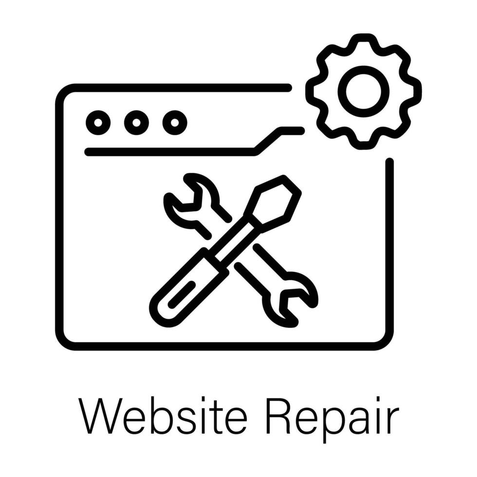 de moda sitio web reparar vector