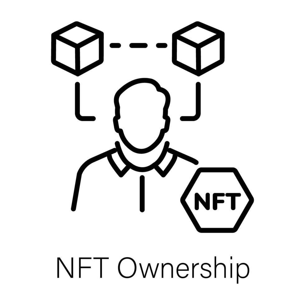 Trendy NFT Ownership vector