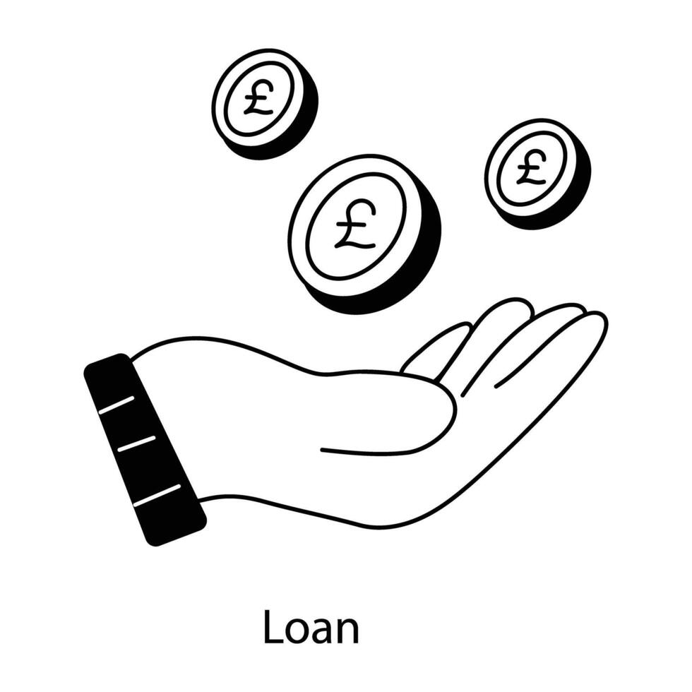 Trendy Loan Concepts vector