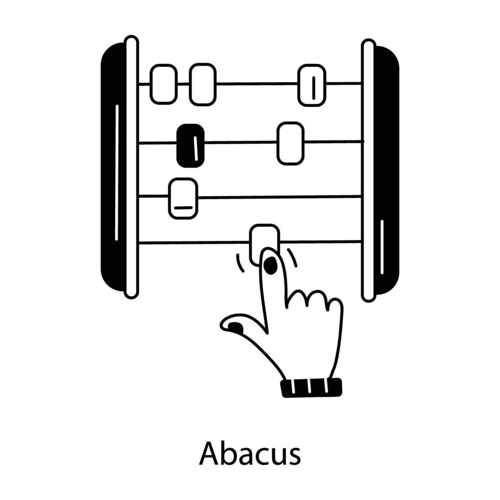 conceptos de ábaco de moda vector